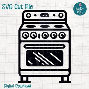 Herd/Ofen Bereich SVG Schnitt Datei für Cricut, Silhouette, digitaler Download, druckbare Clipart, kommerzielle Nutzung, Clip Art, Laser Schablone Umriss