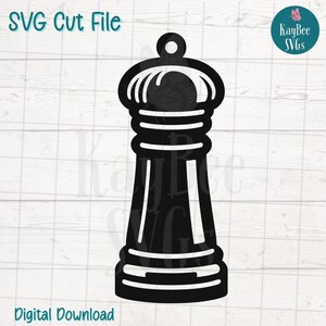 Moulin à poivre SVG PNG broyeur de cuisine Clipart pour cuisine et travaux manuels gourmands | Fichier de découpe pour Cricut, Silhouette, gravure laser, sublimation