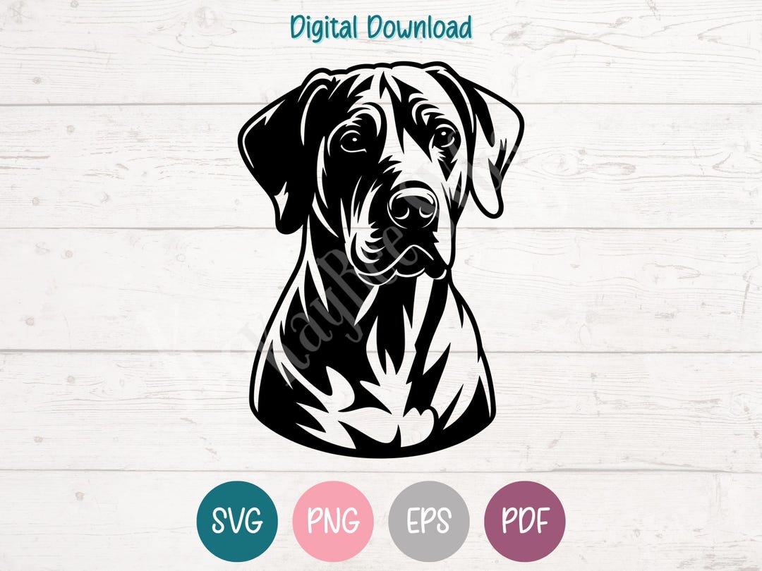Rhodesian Ridgeback Dog SVG PNG Clipart Cut Files for Cricut ...