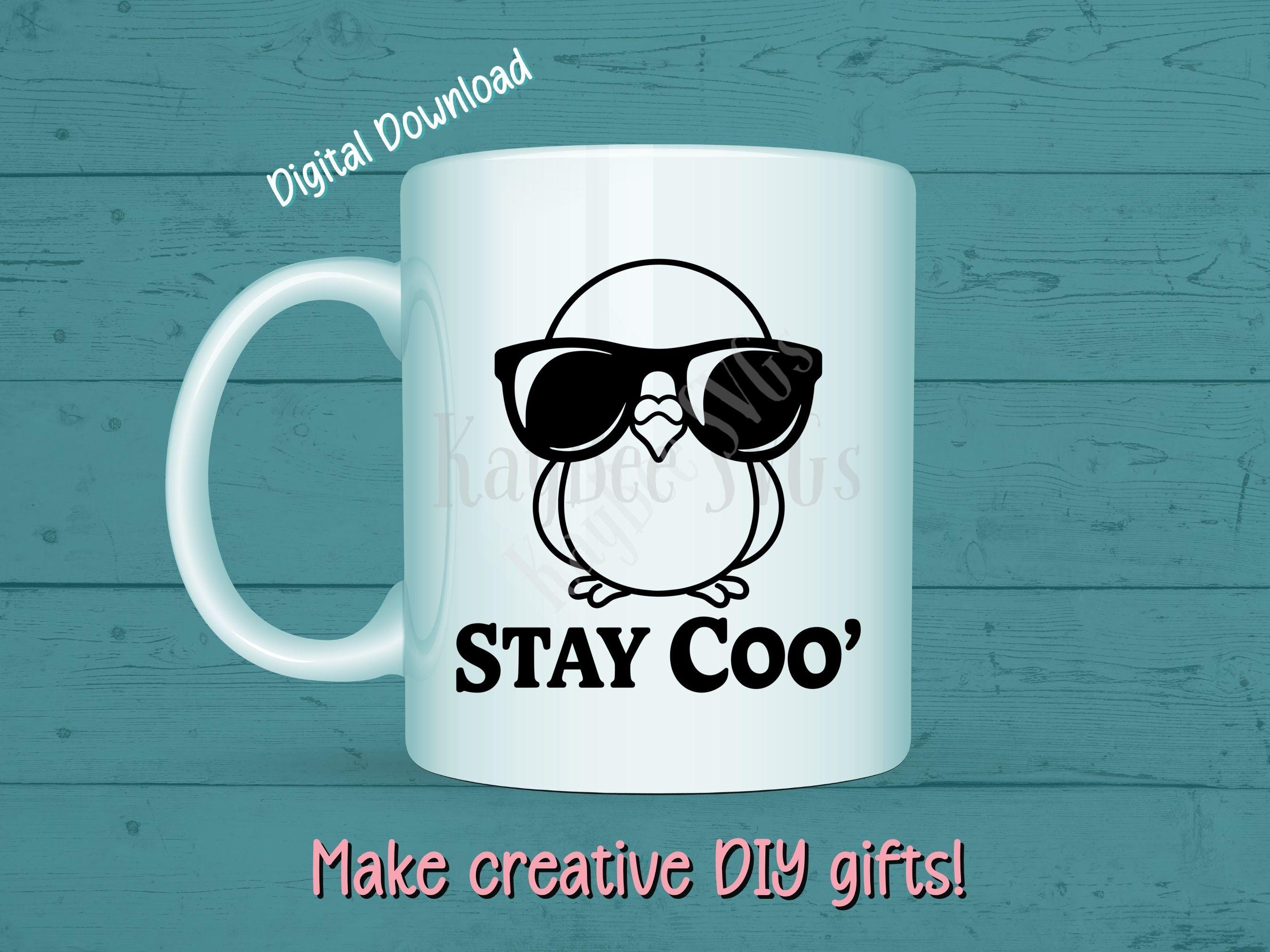 Stay Coo' Pigeon SVG PNG Clipart Cut Files for Cricut, Silhouette ...