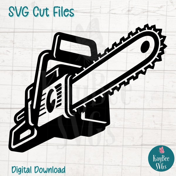 Chainsaw SVG Digital Cut File for Cricut, Silhouette, Engraving, Sublimation, Printable Art, T-Shirt, Mug Press - Commercial Use