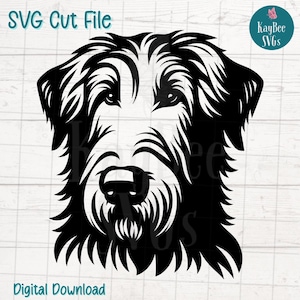 Irish Wolfhound Dog SVG PNG Cut Files for Cricut, Silhouette Digital Download, Laser Engraving, Sublimation Printable, Commercial Use
