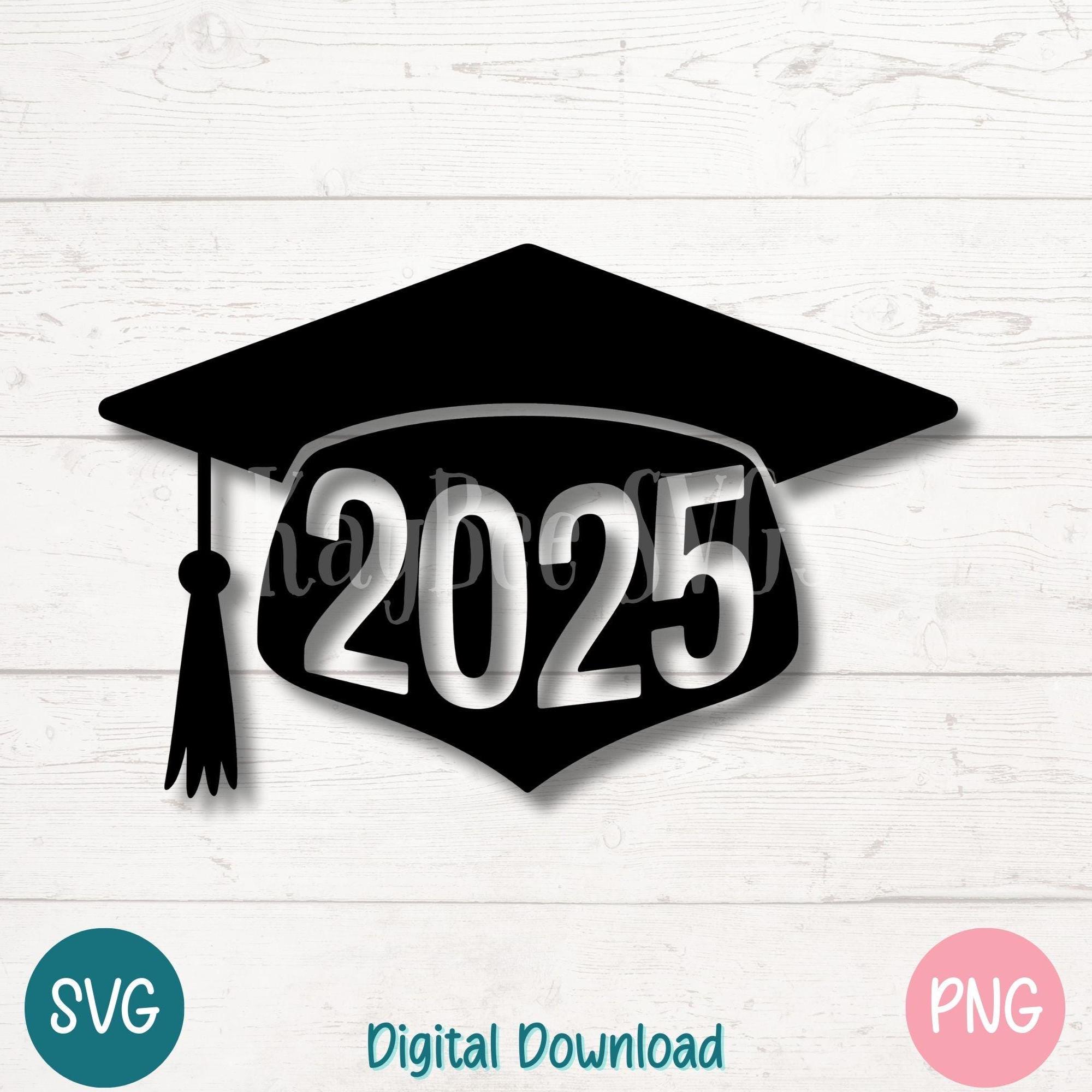 Birrete de graduación 2025 SVG PNG / Decoración para la clase de último año  (Digital) - Etsy México, image size:2000x2000