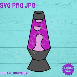 Lava Lamp SVG PNG JPG Clipart Digital Cut File Download for Cricut Silhouette Sublimation Printable Art - Commercial Use