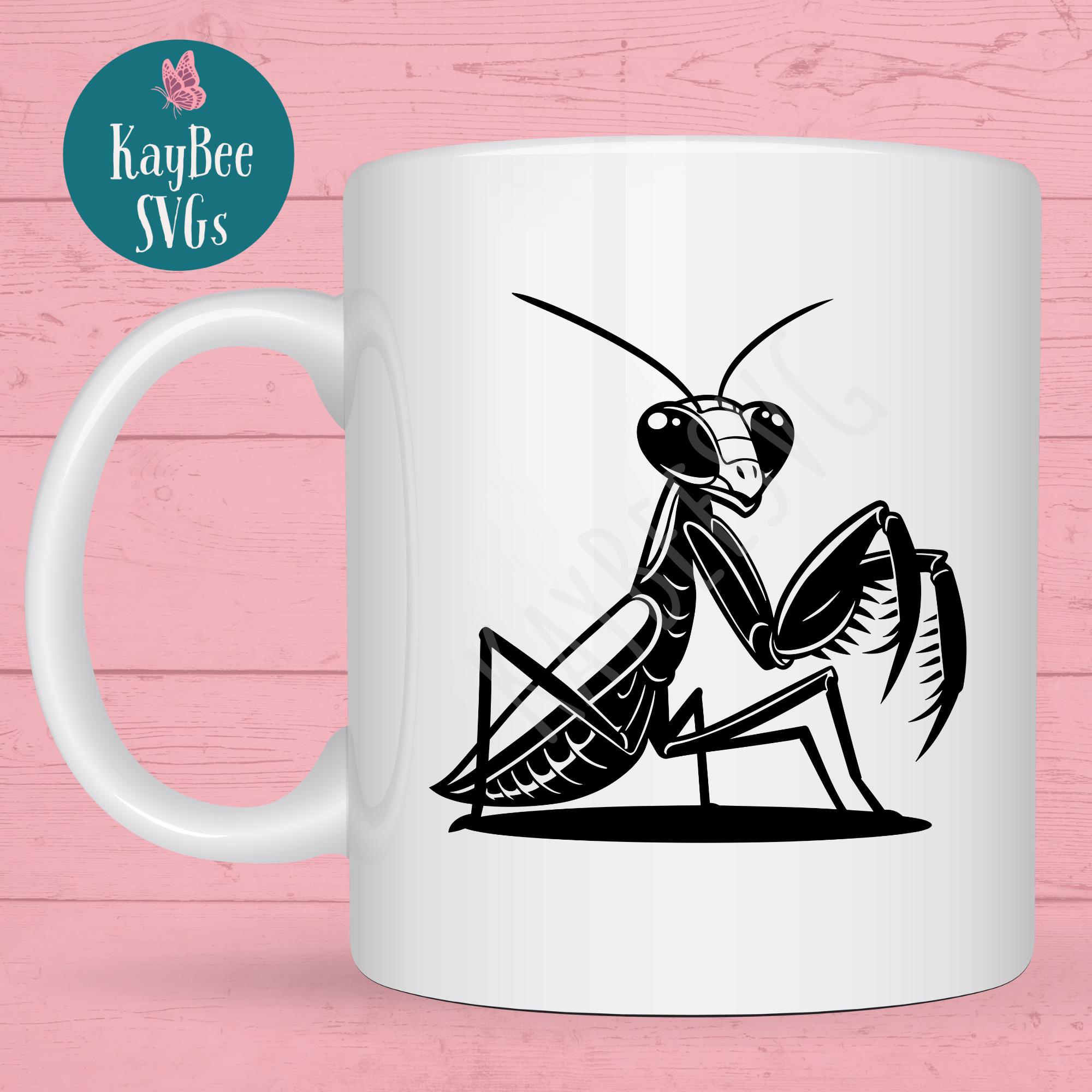 Praying Mantis SVG PNG Clipart Cut Files for Cricut, Silhouette