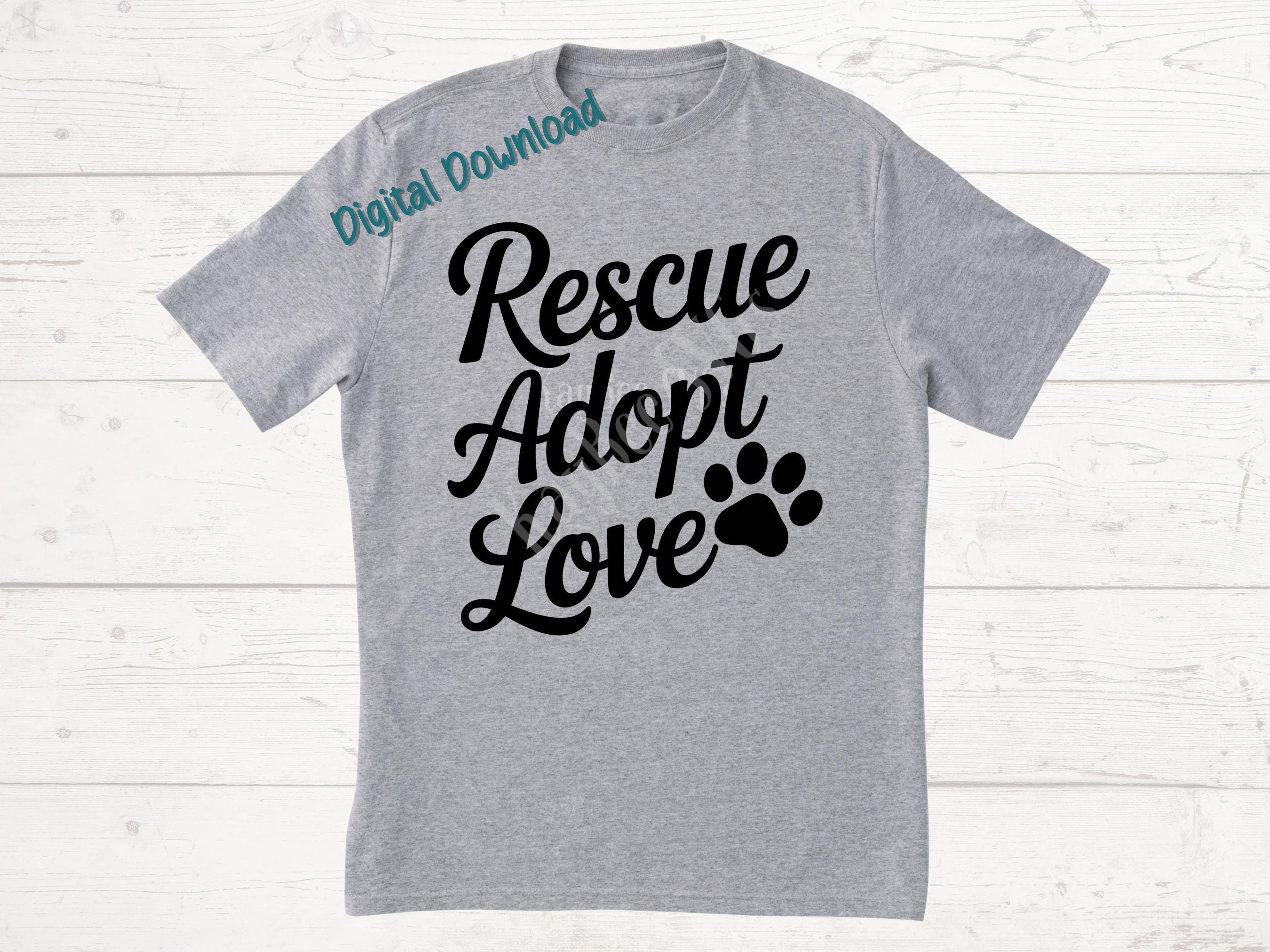 Rescue Adopt Love SVG PNG Clipart Cut Files for Cricut, Silhouette ...