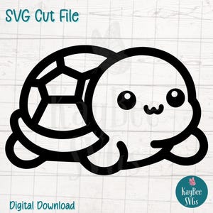 Cute Baby Turtle SVG PNG pliki do cięcia dla Cricut, sylwetka cyfrowa do pobrania, grawerowanie laserowe, sublimacja do druku, komercyjne wykorzystanie clipart
