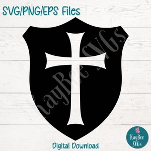 Rüstung Gottes Schild SVG | PNG | EPS-Schnittdateien für Cricut, Silhouette, digitaler Download, druckbare Clipart, kommerzielle Nutzung ClipArt