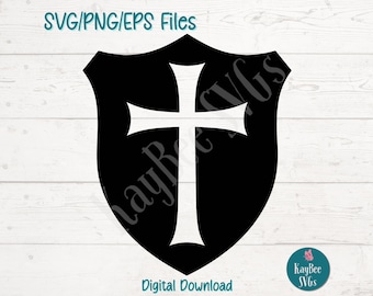 Armor of God Shield SVG: Clipart Cut Files for Cricut, Silhouette, Laser Engraving, Sublimation