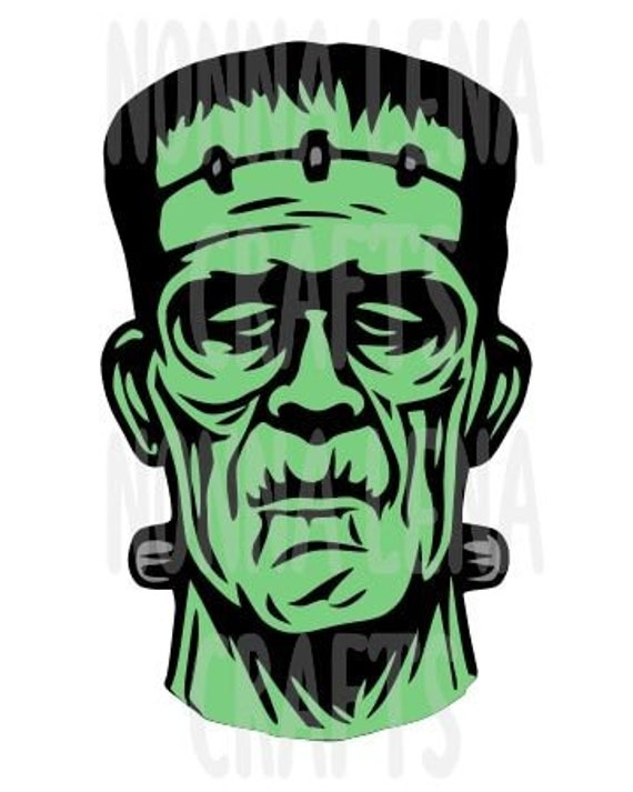 Frankenstein’s Monster SVG PNG JPG Clipart Digital Cut | Etsy