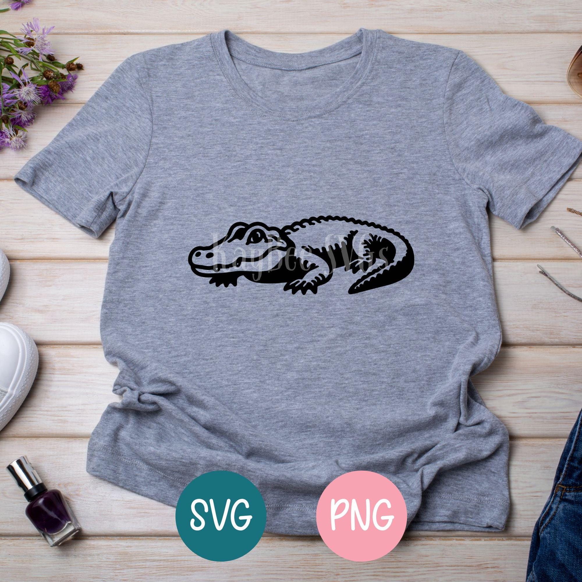 Alligator SVG: Cartoon Reptile Cut File for Cricut, Sublimation ...