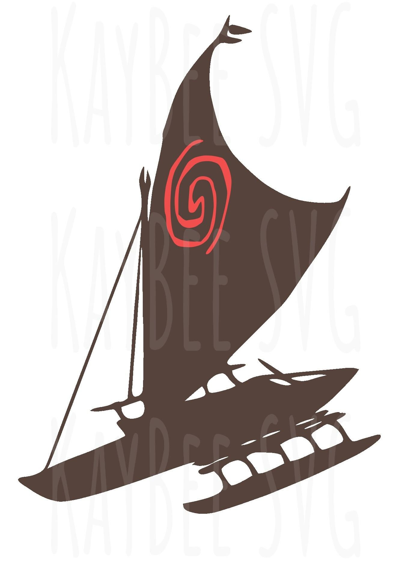 Polynesian Canoe SVG PNG JPG Clipart Print-then-cut File - Etsy Canada