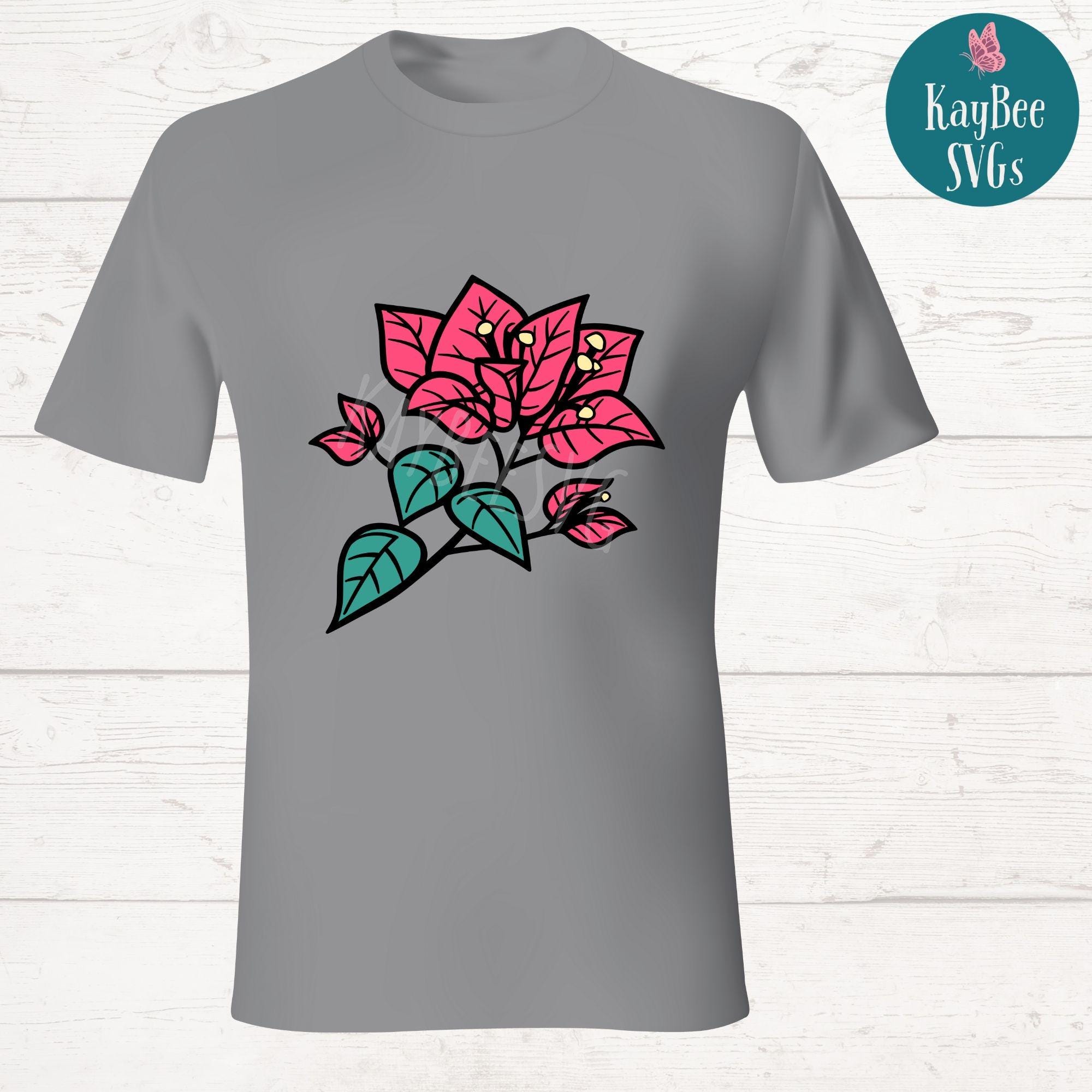 Bougainvillea Flower SVG PNG Clipart Cut Files for Cricut, Silhouette ...