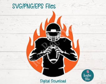Football Player SVG, Laser Cut File, Sublimation Design (Digital Download)