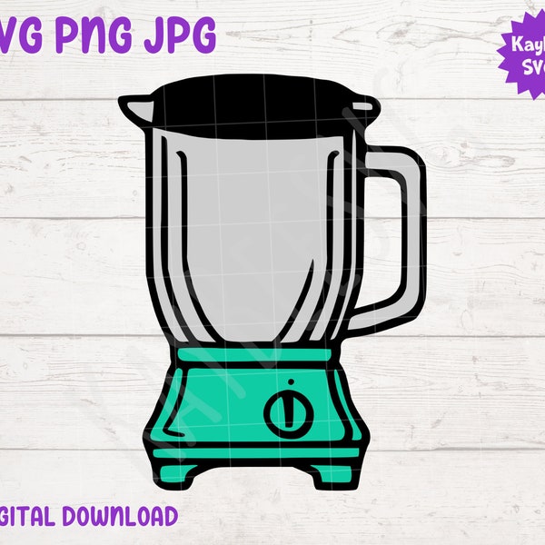 Blender SVG PNG JPG Clipart Digital Cut File Télécharger pour Cricut Silhouette Sublimation Printable Art - Utilisation commerciale