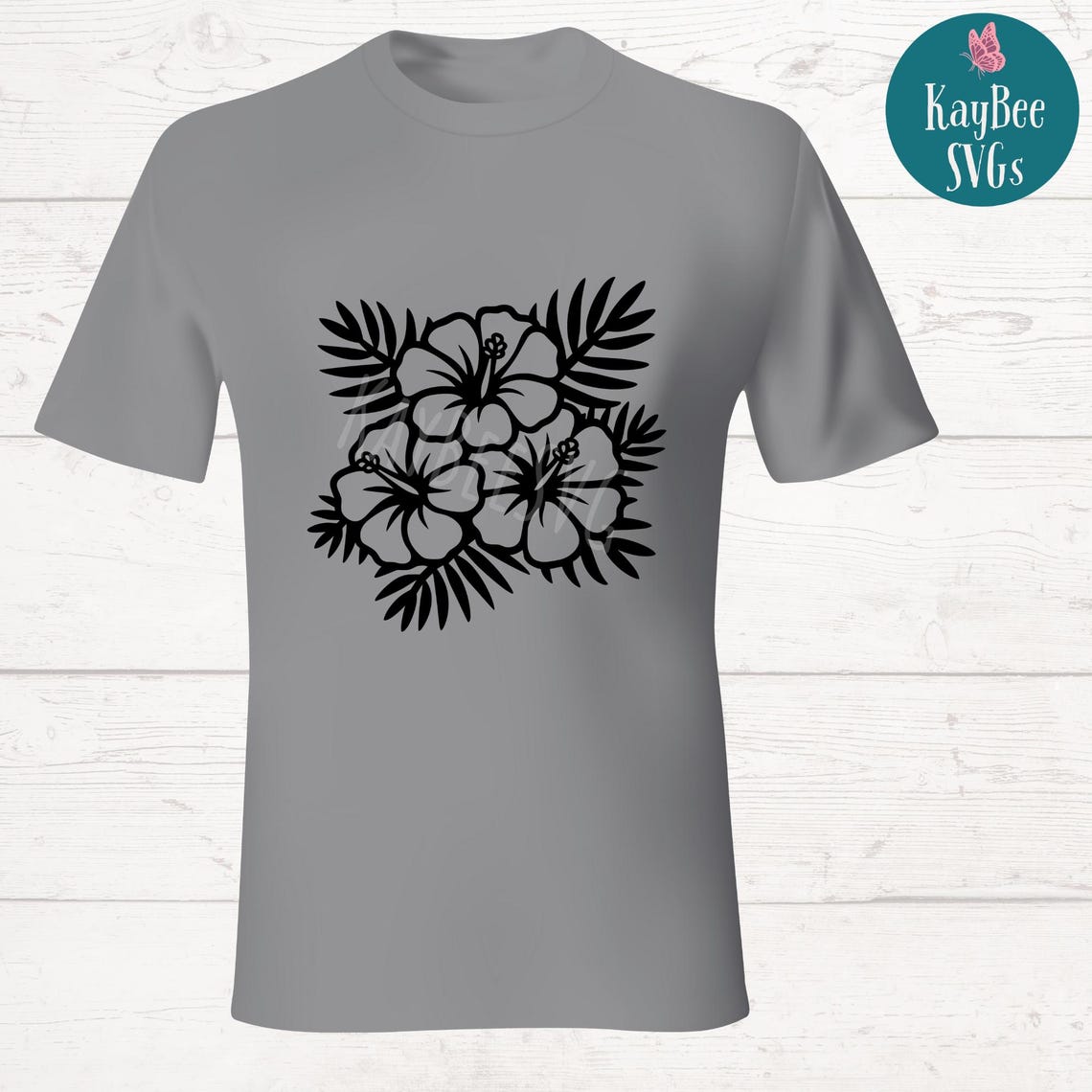 Hibiscus Flowers SVG PNG Clipart Cut Files for Cricut, Silhouette ...