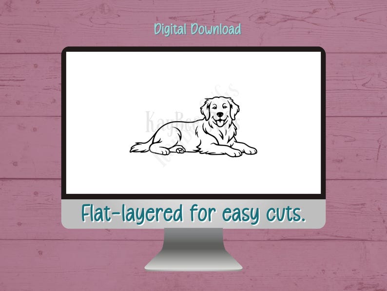 Golden Retriever SVG Bundle Clipart Cut Files for Cricut, Silhouette ...