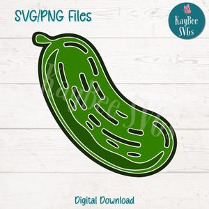 File di taglio SVG PNG di cetriolini per Cricut, download digitale di Silhouette, incisione laser, stampa a sublimazione, clipart per uso commerciale