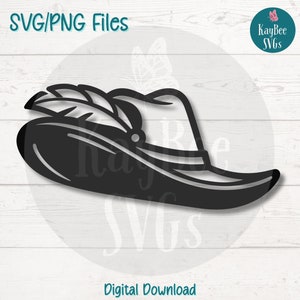 French Musketeer Hat SVG | PNG Cut Files for Cricut, Silhouette, Digital Download, Printable Clipart, Commercial Use Clip Art, Sublimation