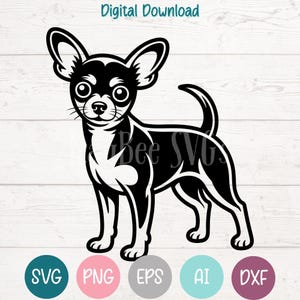 Archivos de corte SVG PNG de perro terrier ruso para Cricut, descarga digital de Silhouette, grabado láser, impresión por sublimación y uso comercial.