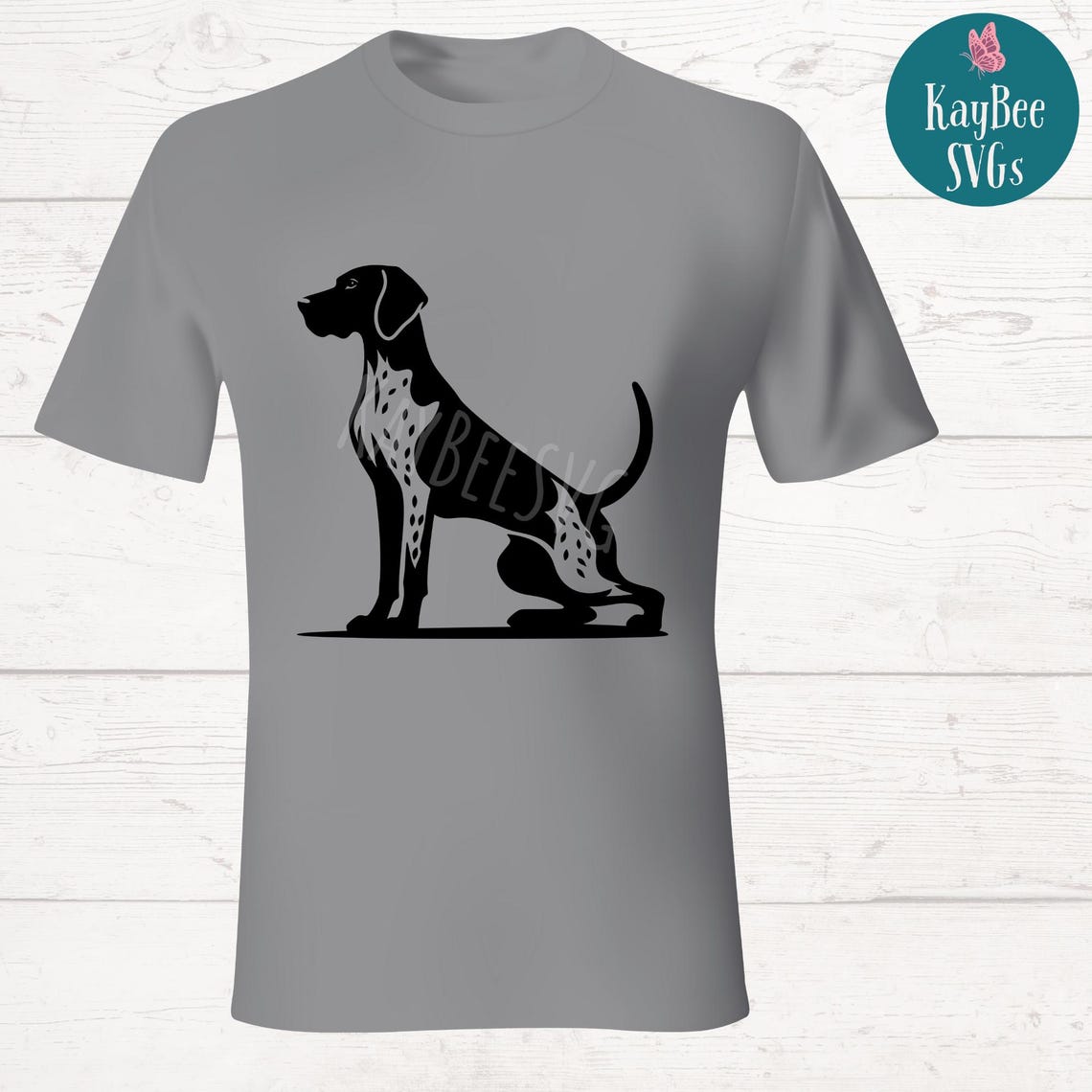 German Shorthaired Pointer Dog SVG PNG Cut Files for Cricut, Silhouette