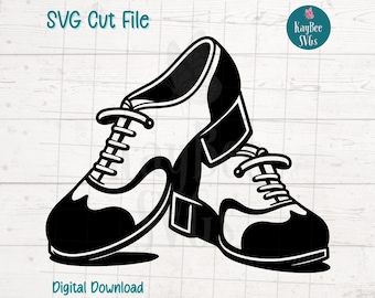 Tap Dance Shoes SVG, Cricut Silhouette Cut File (Digital Download)