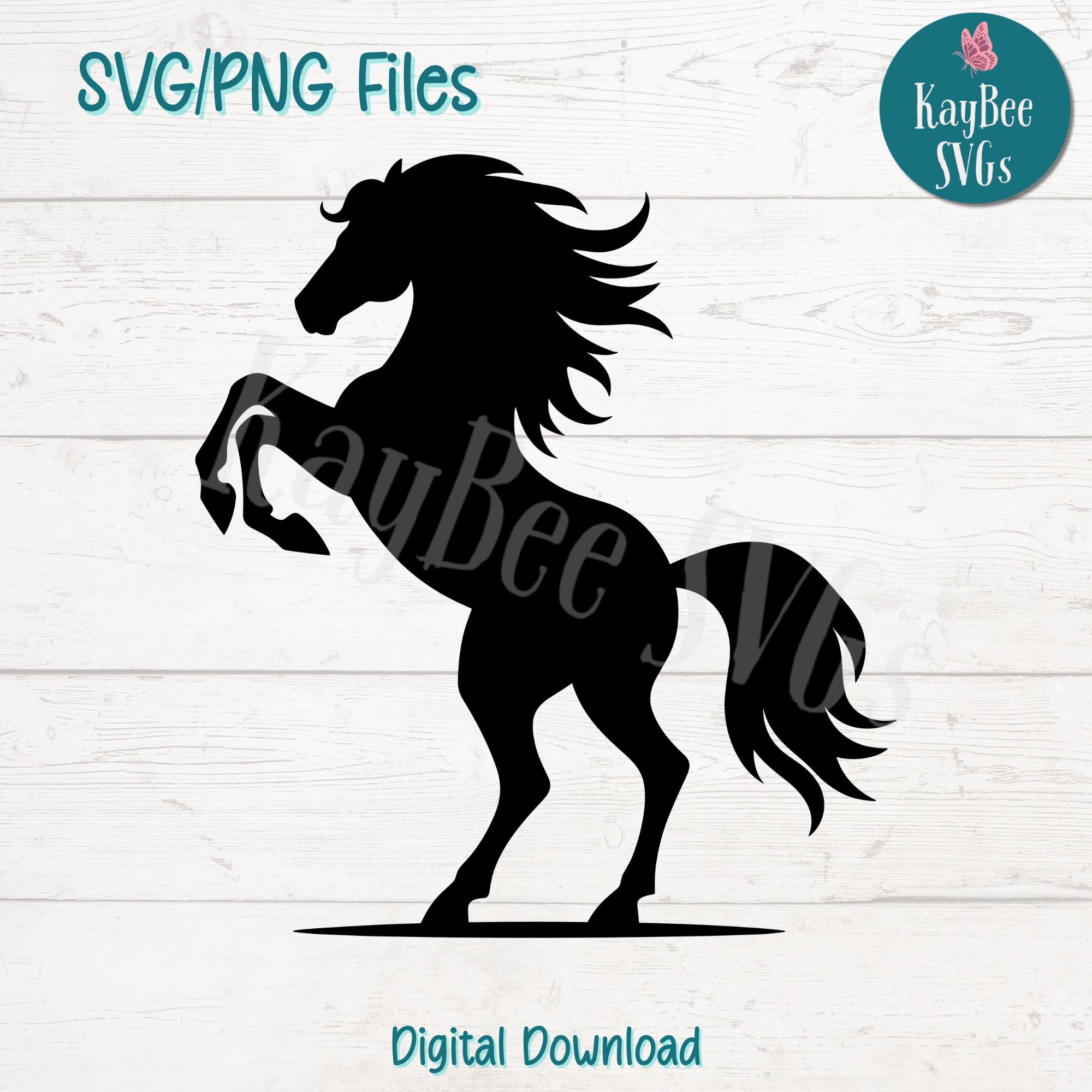 Mule Rearing Svg Rearing Horse SVG PNG Clipart Cut Files for Cricut, Silhouette, Laser ...