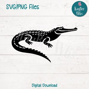 Gharial SVG PNG Krokodil Familie Reptil Clipart für Cricut, Silhouette, Sublimation, Lasergravur, printable Clipart