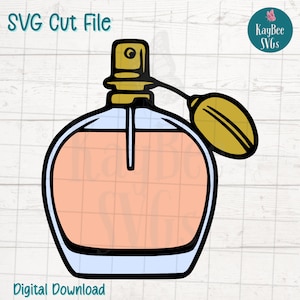 Perfume Bottle SVG PNG Beauty Clipart for Glam and Fragrance Crafts | Cut File for Cricut, Silhouette, Laser Engraving, Sublimation