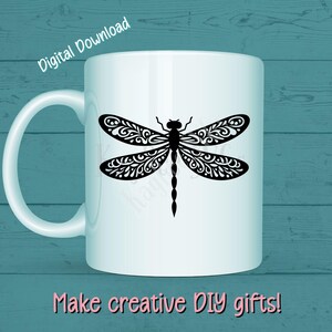 Dragonfly SVG PNG Clipart Cut Files for Cricut, Silhouette, Laser ...