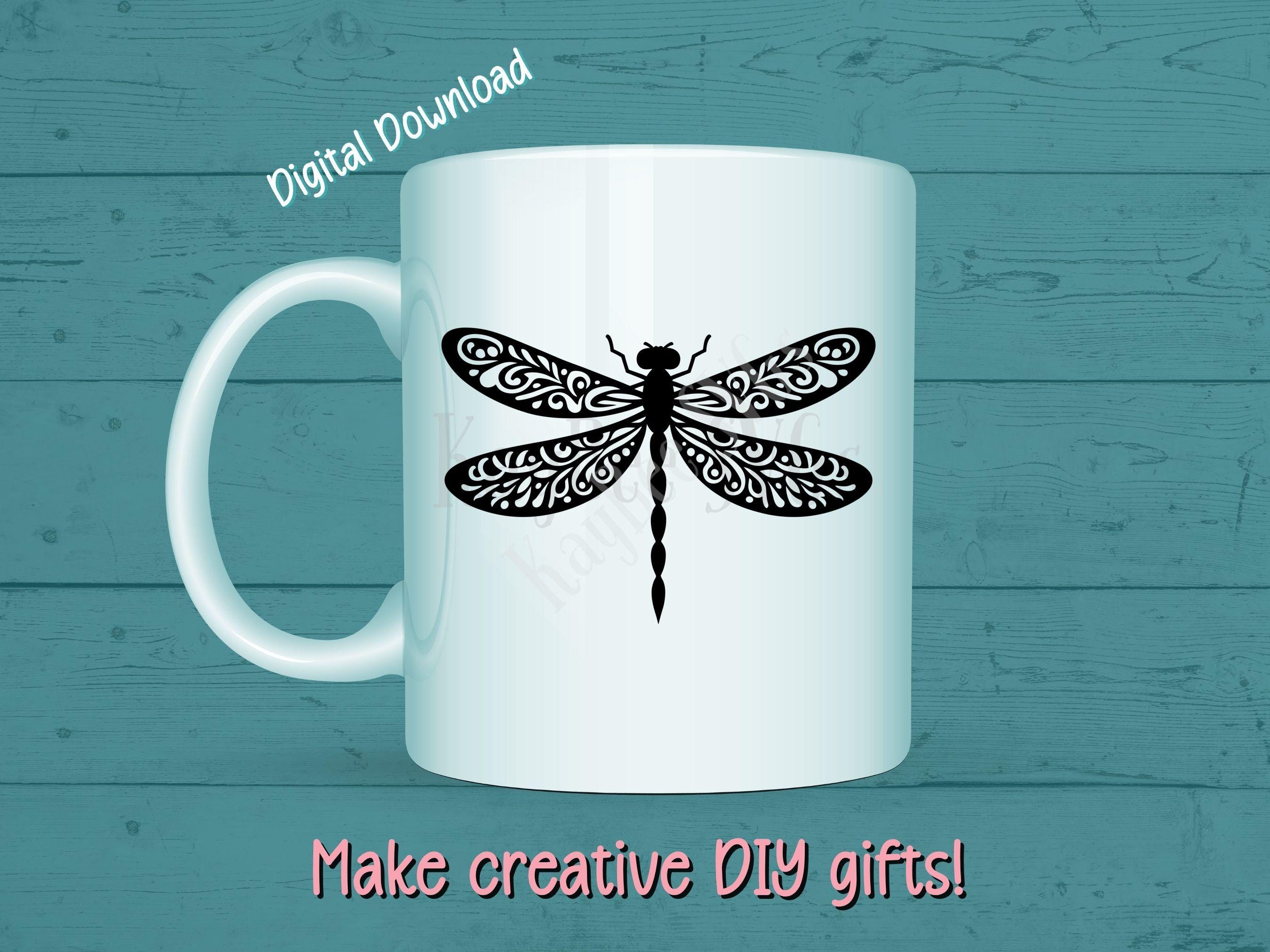 Dragonfly SVG PNG Clipart Cut Files for Cricut, Silhouette, Laser ...