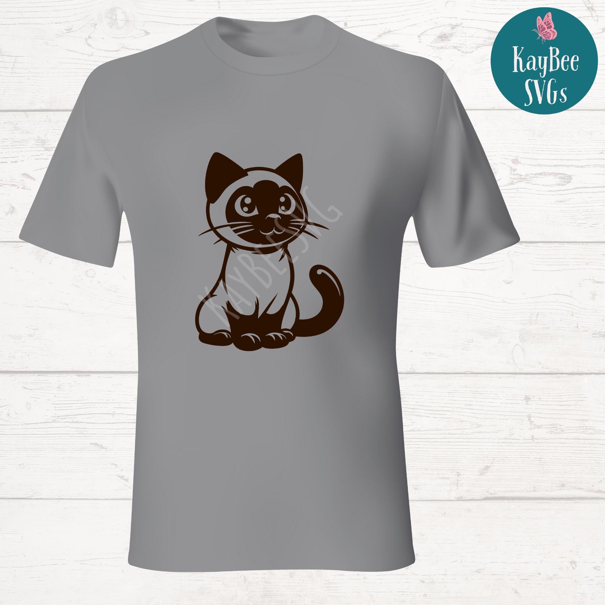◆ITZAVIBE◆ SIAMESE CAT VINTAGE LOGO T SHIRT IBB24UT07WH SIAMESE CAT VINTAGE LOGO T SHIRT - ITZAVIBE | 60% - Asian