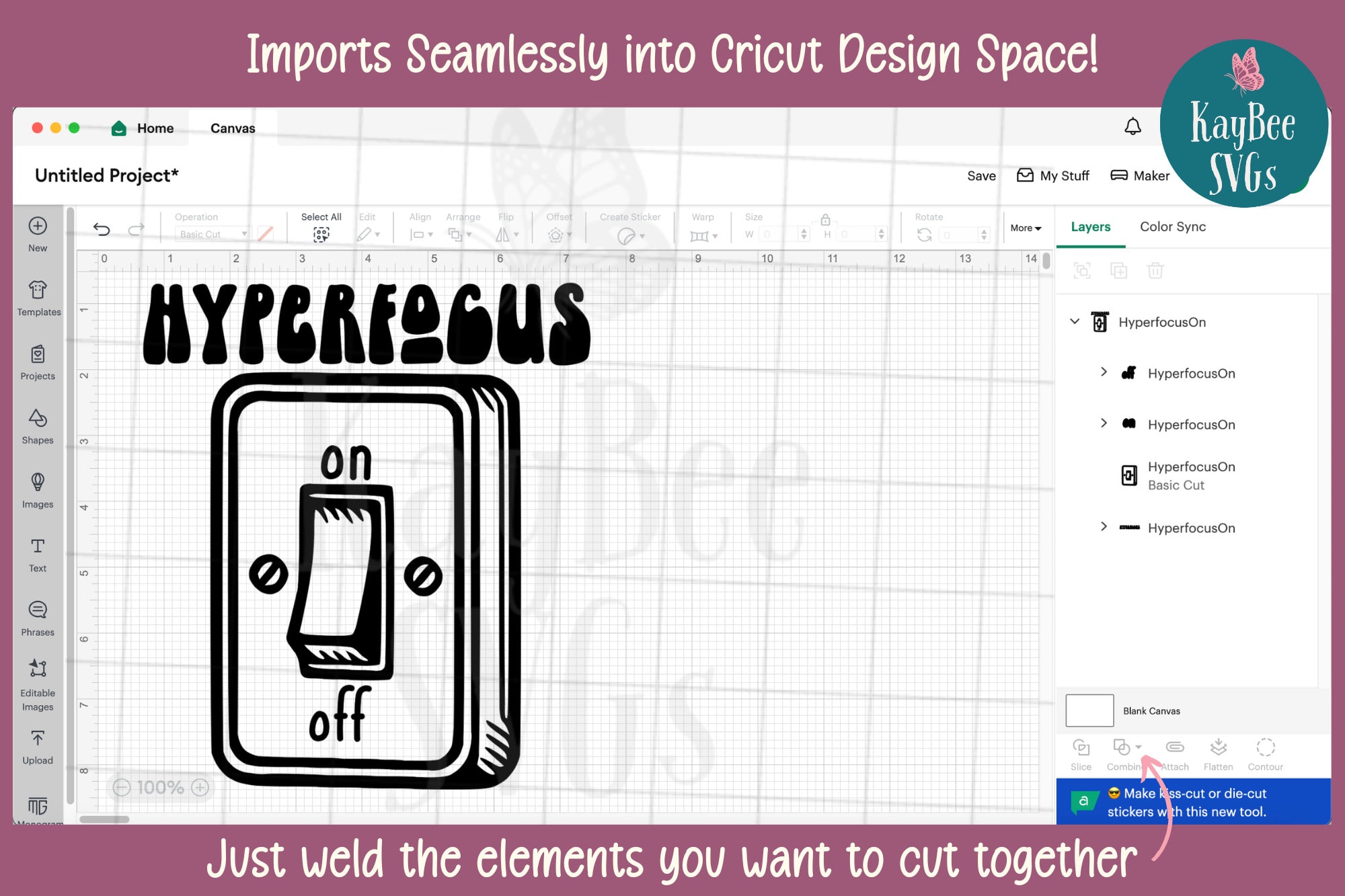Hyperfocus on Switch Neurodiversity SVG: Clipart Cut Files for Cricut ...