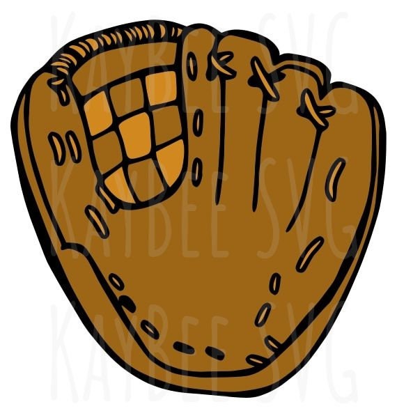 Baseball Mitt Glove SVG PNG JPG Clipart Digital Cut File Etsy