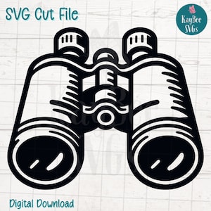 Fernglas SVG PNG Exploration Clipart für Wandern und Adventure Crafts | Cut-Datei für Cricut, Silhouette, Lasergravur, Sublimationskunst