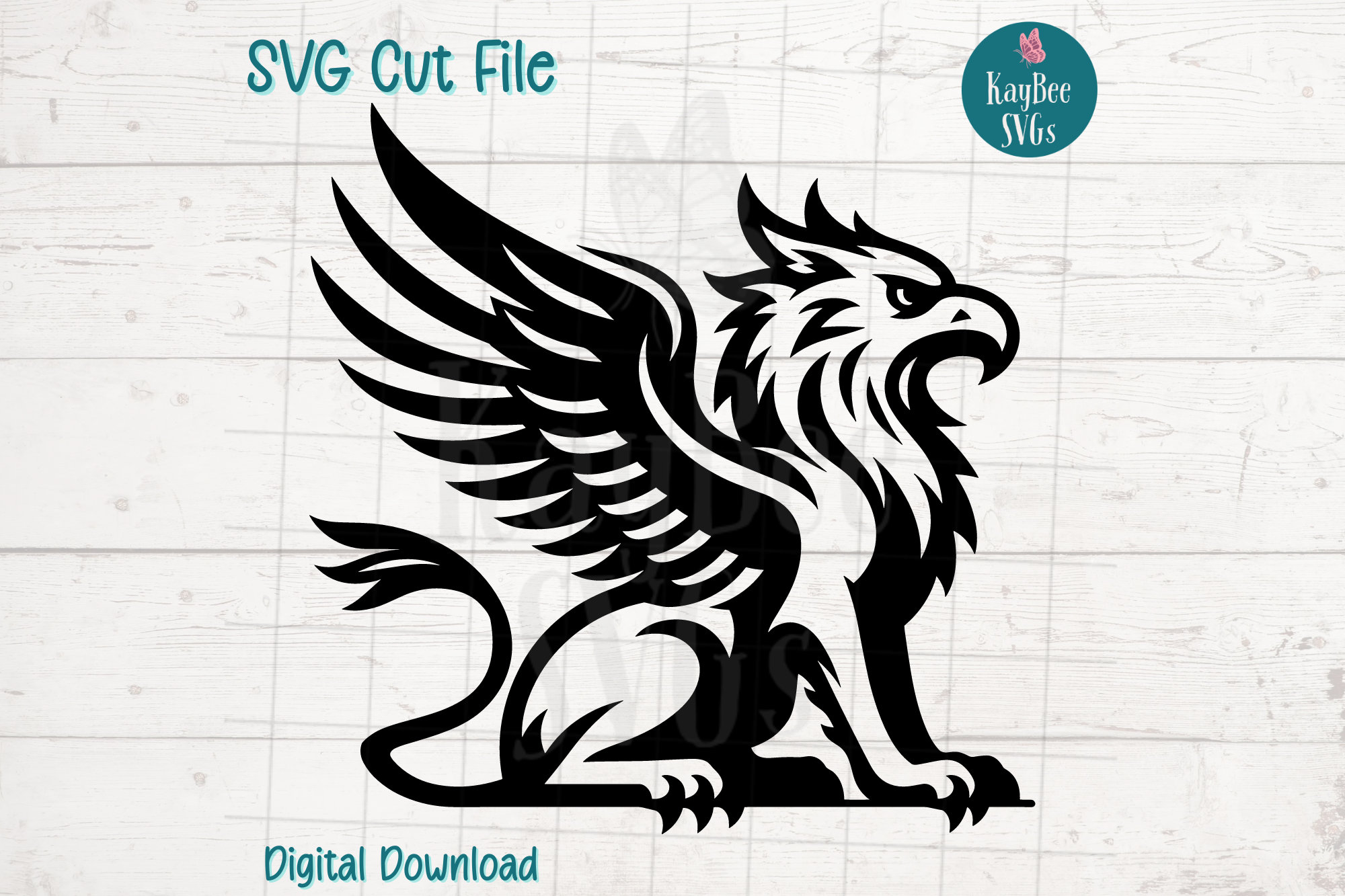Griffin SVG PNG Clipart Cut Files for Cricut, Silhouette, Laser