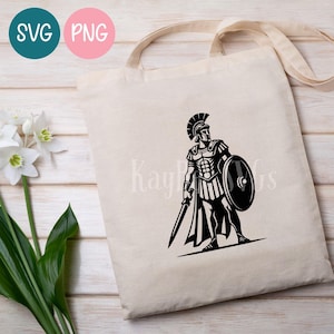 Roman Centurion SVG PNG Clipart Cut Files for Cricut, Silhouette, Laser Engraving, Sublimation (Digital) Bild 6