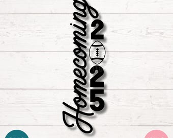 Homecoming 2025 SVG PNG Clipart Cut Files for Cricut, Silhouette, Laser Engraving, Sublimation (Digital)