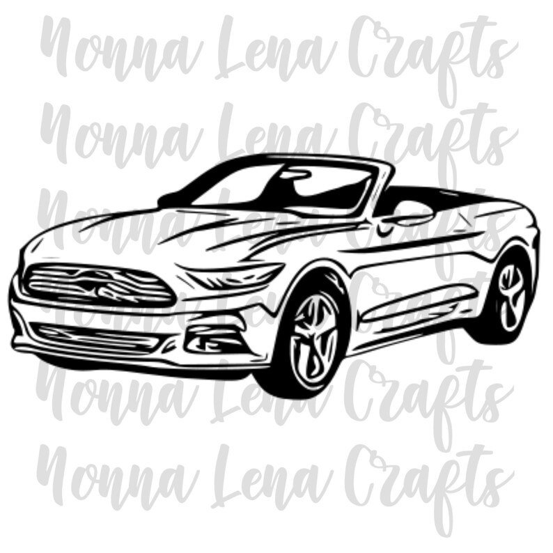 Convertible Sports Car SVG PNG JPG Clipart Cut File Download Etsy