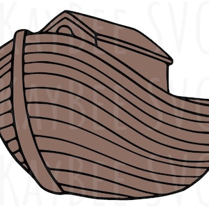 Noah&#39;s Ark SVG PNG JPG Clipart Print-Then-Cut File Download for Cricut Silhouette Sublimation Printable Art - Commercial Use