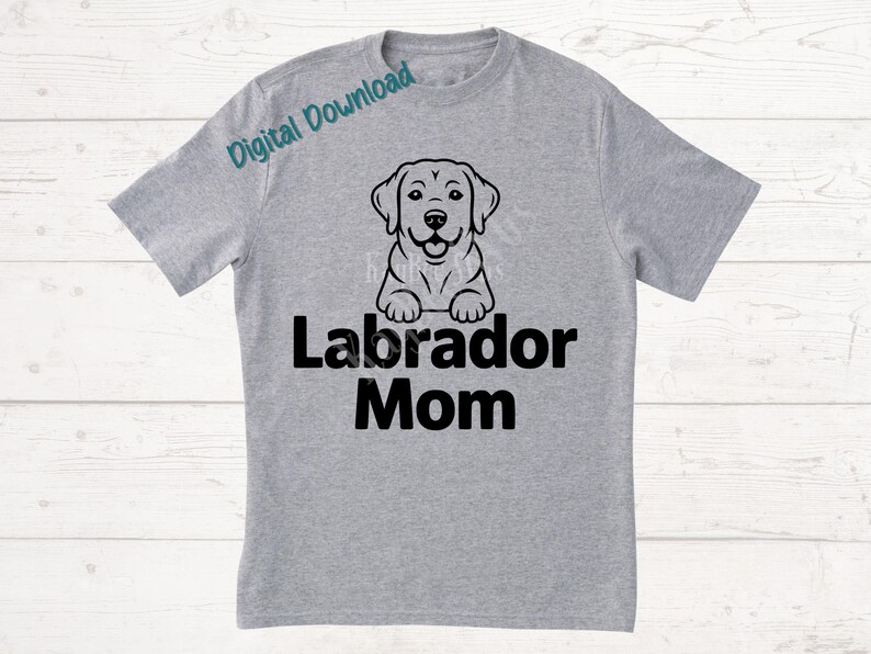 Labrador Mom SVG PNG Clipart Cut Files for Cricut, Silhouette, Laser ...