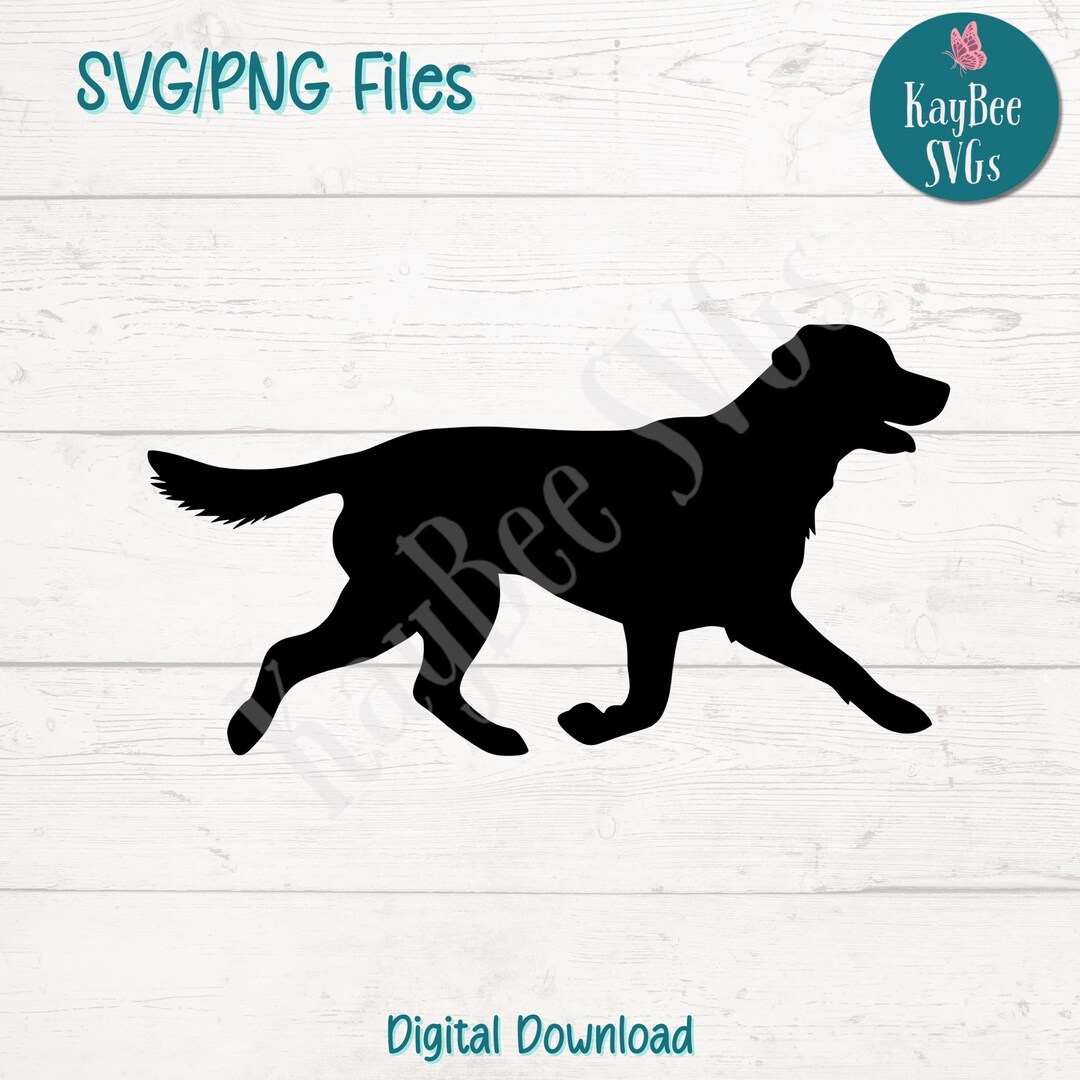 Running Labrador Dog Clipart SVG, PNG, Cut File (digital) - Etsy