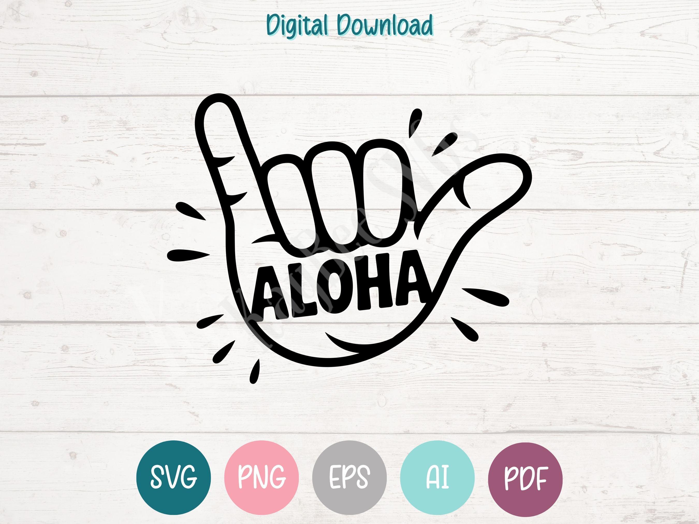 【くろ】aloha(hand) ・手書きデイジーPIN Shaka Aloha Sign Embroidery Design 6 Sizes - INSTANT DOWNLOAD - Etsy