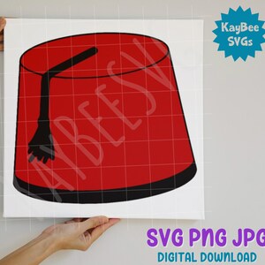 Fez SVG PNG JPG Clipart Digital Cut File Download for Cricut Silhouette ...