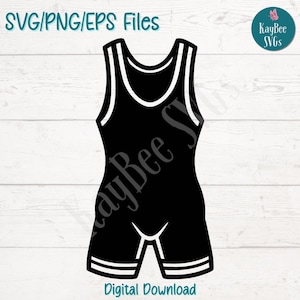 Canottiera da wrestling in formato SVG, PNG e EPS, file di taglio per Cricut, download digitale, incisione laser, design a sublimazione, uso commerciale, clipart stampabile