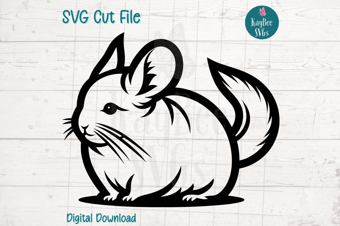 Chinchilla SVG Cut File for Cricut, Silhouette, Digital Download ...