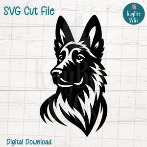 Archivos de corte SVG PNG de perro pastor holandés para Cricut, descarga digital de silueta, grabado láser, impresión por sublimación, imágenes prediseñadas para uso comercial