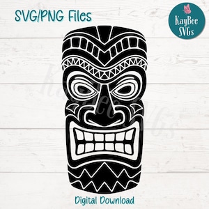 Tikimasker SVG PNG-bestanden knippen voor Cricut, silhouet digitale download, lasergravure, afdrukbare sublimatie, commercieel gebruik clipart