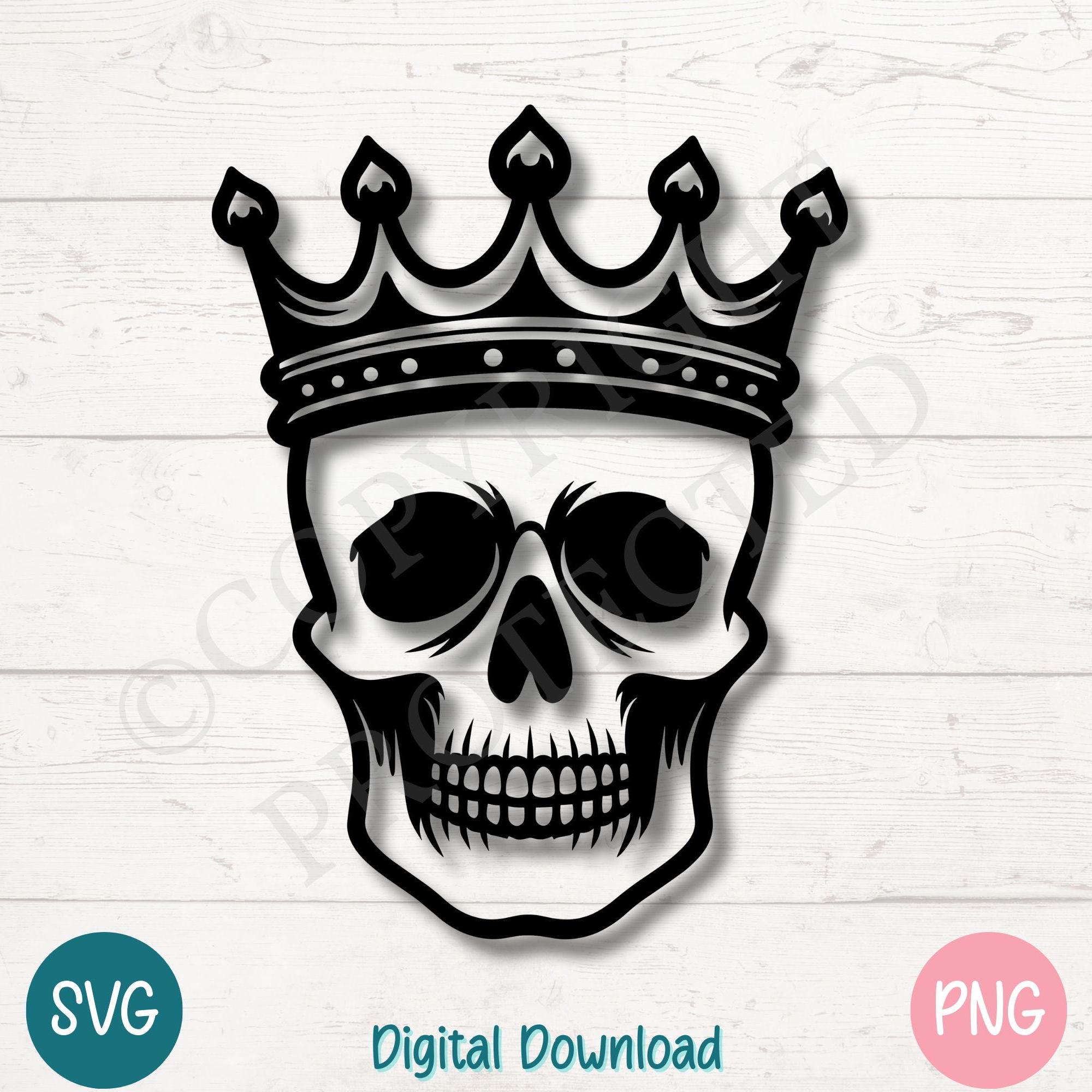 【インパクトアート】GOD SAVE THE REP＆SKULL QUEEN Queen Skull Svg, Skull With Crown Svg, Crown Skull Svg