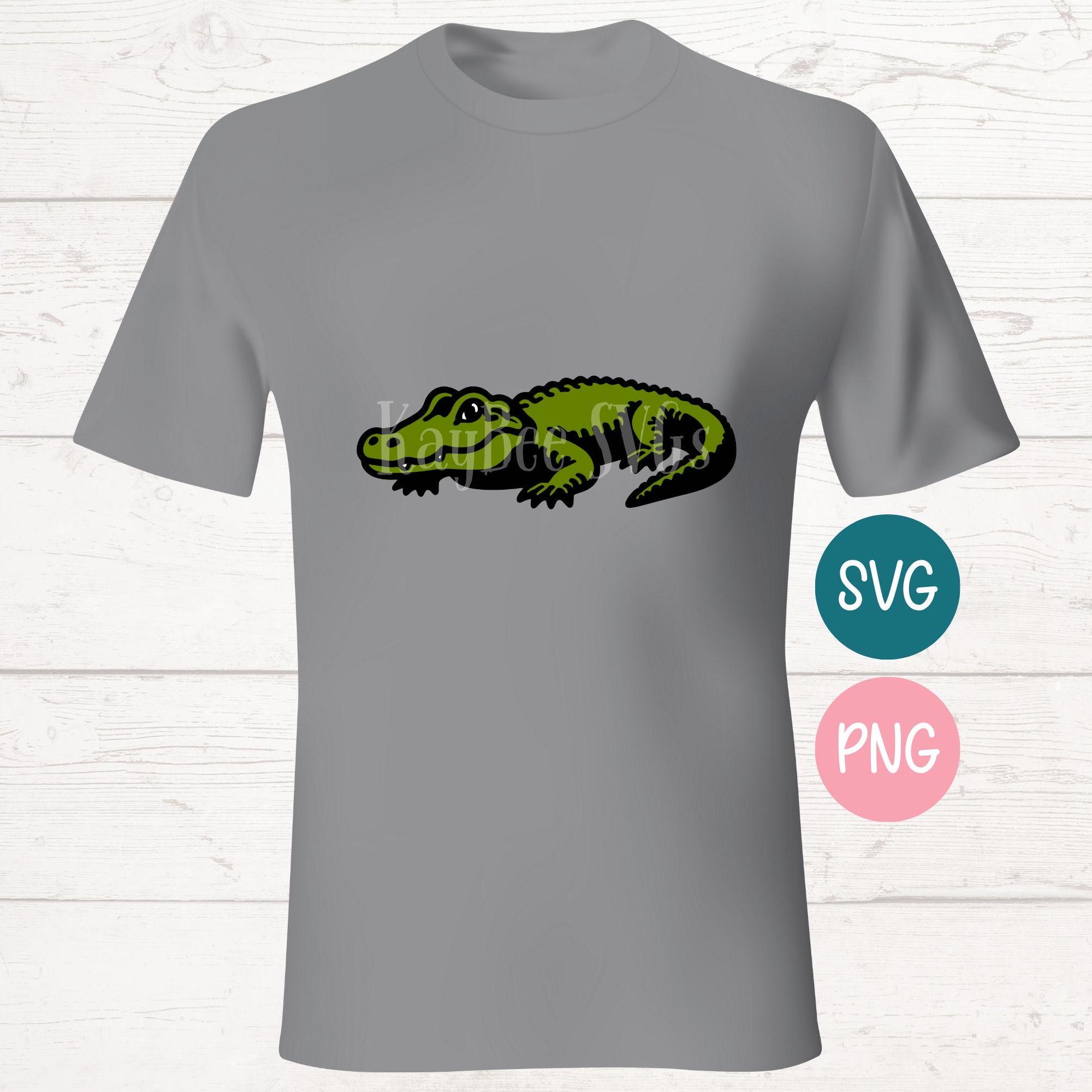 Alligator SVG: Cartoon Reptile Cut File for Cricut, Sublimation ...